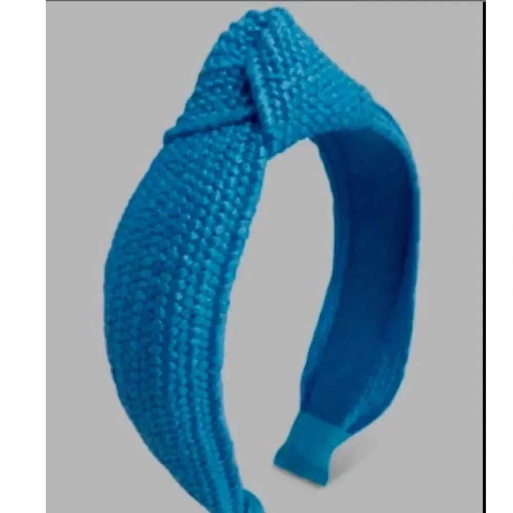 Blue Raffia Knotted Headbands, Brand New with tags NWT